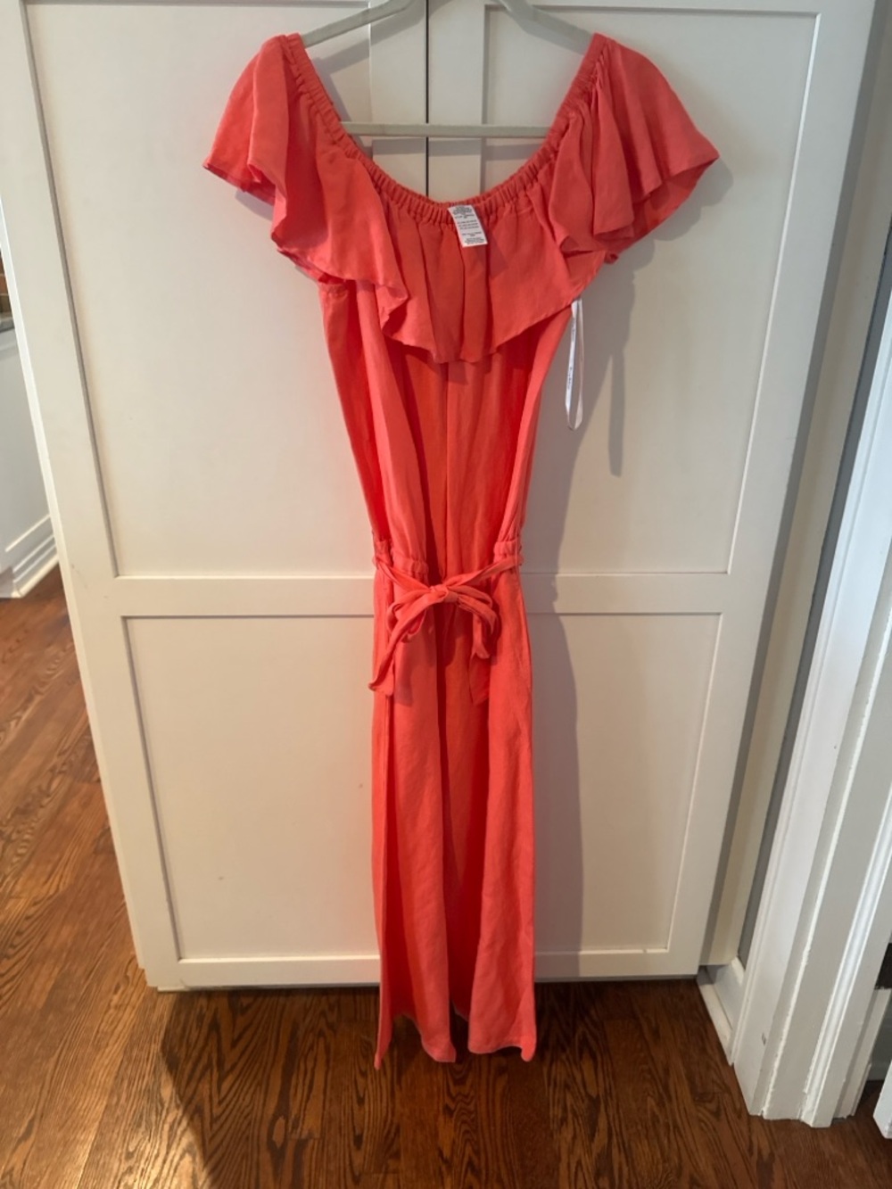 Tommy Bahama Coral Off-Shoulder Dress